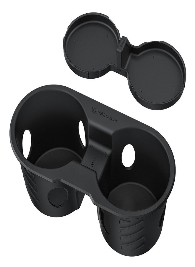 HALOBLK حامل أكواب وحدة التحكم المركزية من HALOBLK مع قاعدة أكواب للمقعد الخلفي مصمم لسيارة موديل 3 هايلاند المحدثة لعامي 2024-2025 (أسود) - Image 1